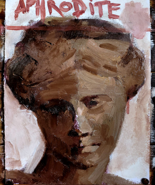 Pierre HALE, Aphrodite, oil onto A4 paper