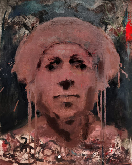 ​Pierre Halé oil painting of a man's head