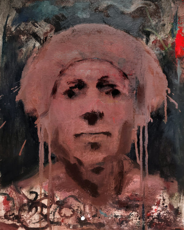 ​Pierre Halé oil painting of a man's head