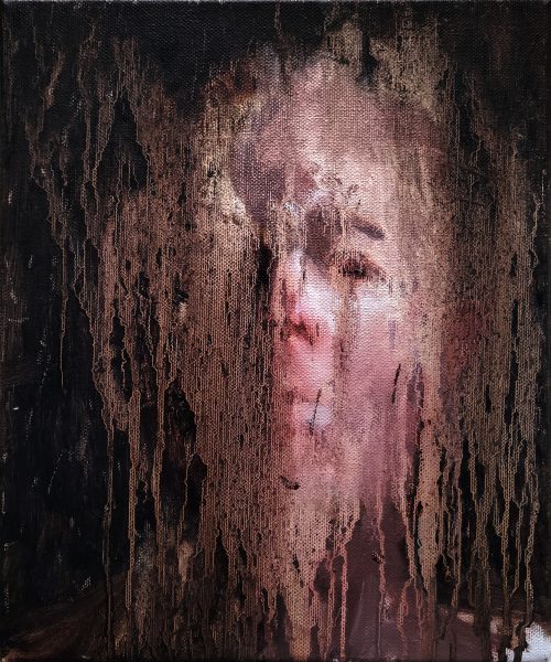 Facial Obscura, 25 cm x 30 cm, oil-on-canvas painting by Pierre HALE